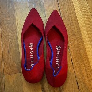 Red Pointed Rothy’s